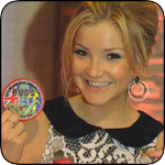 Helen Skelton from Blue Peter with Bugs Badge